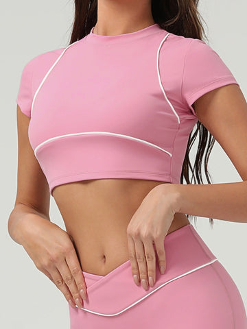 فستان ZASUWA نسائي مخطط بأكمام قصيرة 