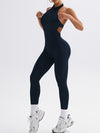ZASUWA Female Backless Halter Deep V Back Jumpsuit