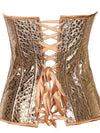 Glossy PU Roman-knot Corset Shapewear