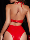 Latex Lace-up Lingerie
