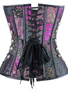 Lace-up Colorful Buttons Gothic Corset Shapewear
