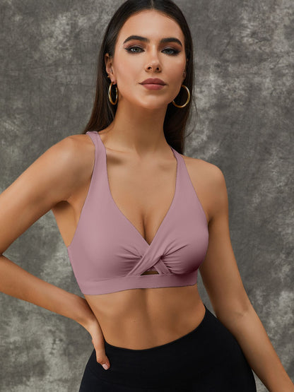 Twist Hollow Out Sports Bras