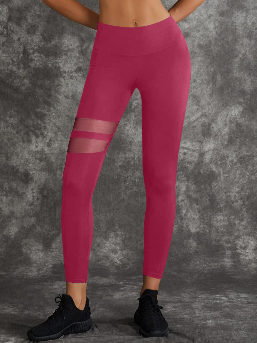 Unique Cut Out Pocket Mesh Scrunch Bum Leggings