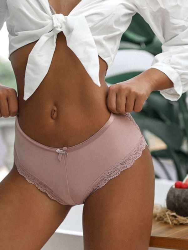 Niedrige Taille Spitze Sport Fitness Triangel Höschen Tanga