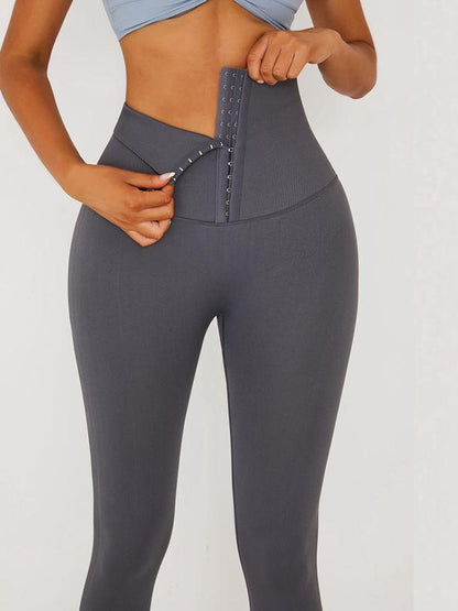 Samtgefütterte High Waist Hip Yoga Korsett Leggings hinzufügen