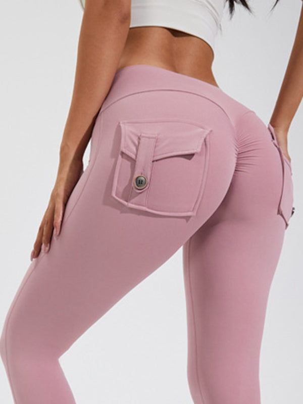 Cargo-Leggings mit Tasche und Scrunch-Po
