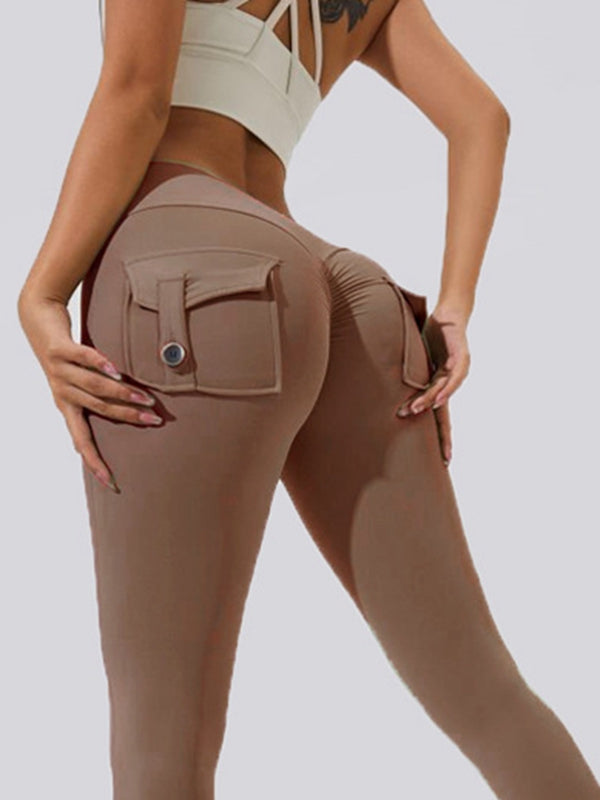 Cargo-Leggings mit Tasche und Scrunch-Po