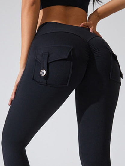 Cargo-Leggings mit Tasche und Scrunch-Po