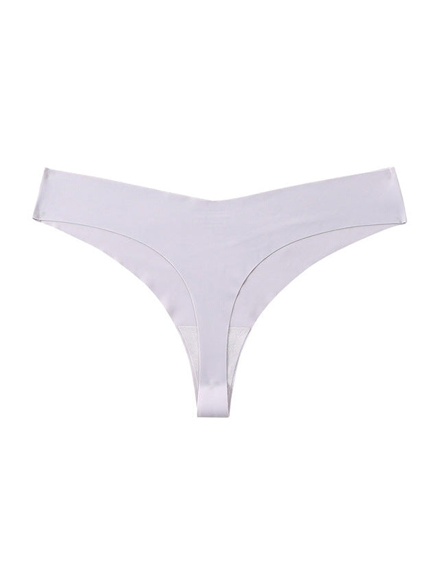 Seamless V-shape waisted T-back Underwear