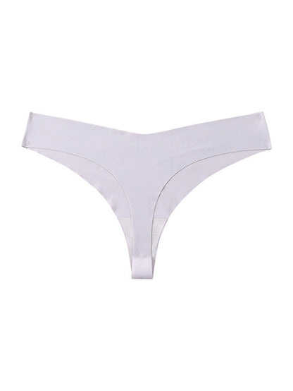 Seamless V-shape waisted T-back Underwear