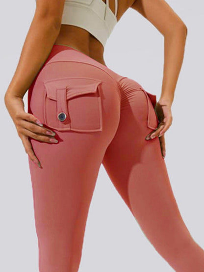 Cargo-Leggings mit Tasche und Scrunch-Po