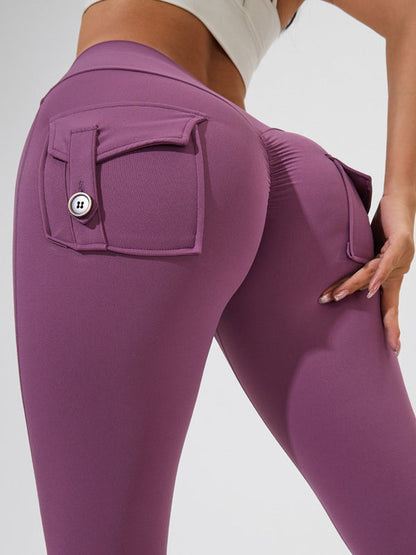 Cargo-Leggings mit Tasche und Scrunch-Po