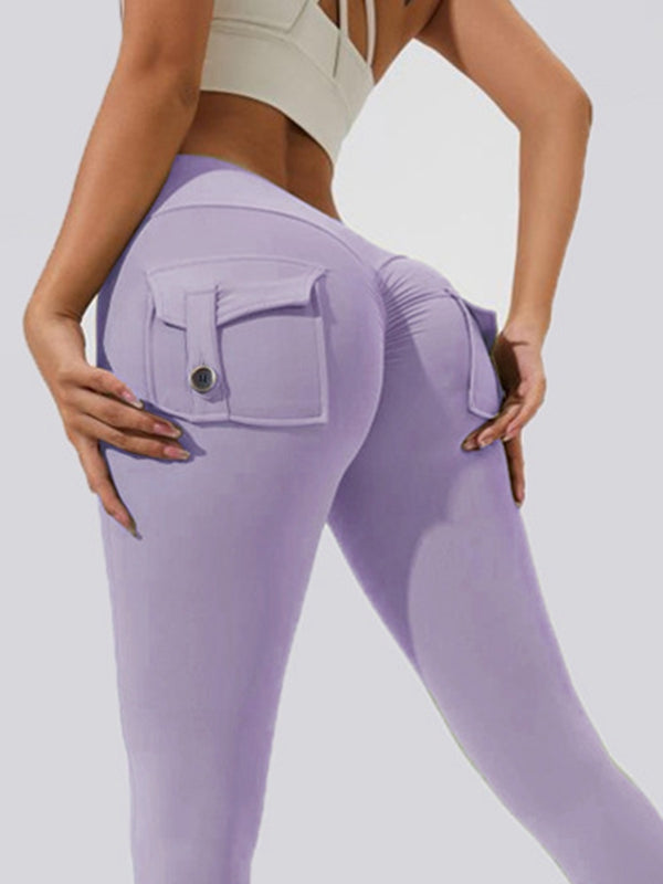 Cargo-Leggings mit Tasche und Scrunch-Po