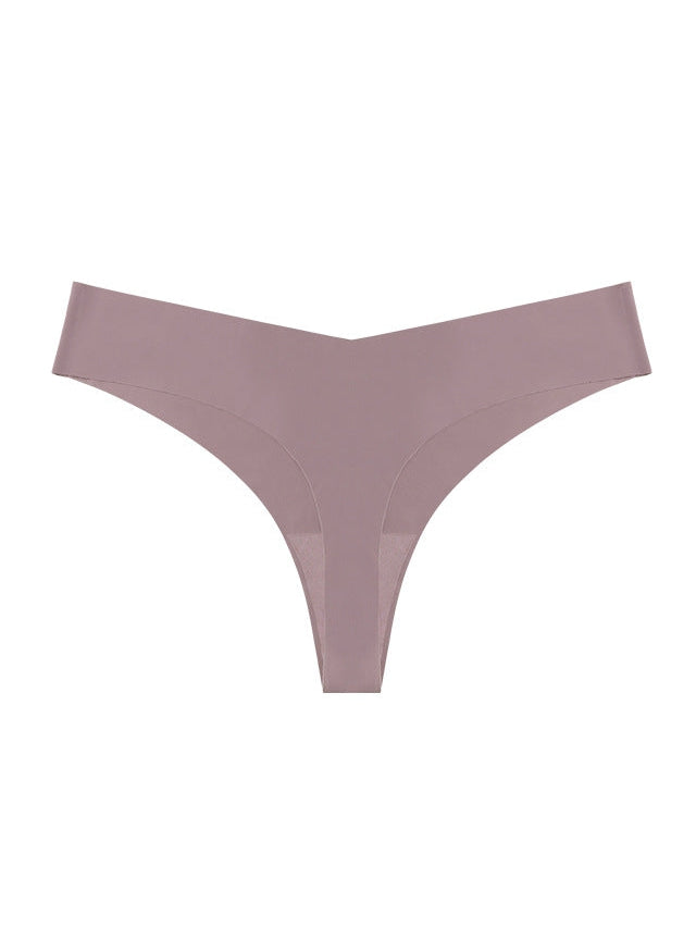 Seamless V-shape waisted T-back Underwear