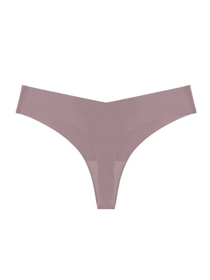 Seamless V-shape waisted T-back Underwear