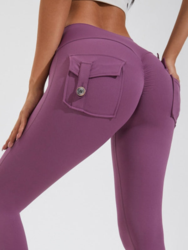 Cargo-Leggings mit Tasche und Scrunch-Po