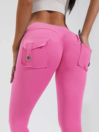 Cargo-Leggings mit Tasche und Scrunch-Po