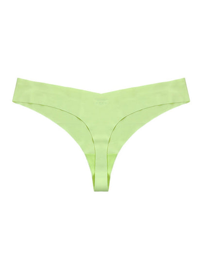 Seamless V-shape waisted T-back Underwear