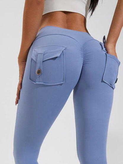 Cargo-Leggings mit Tasche und Scrunch-Po