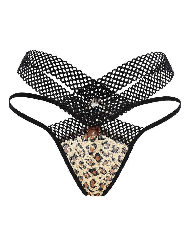 Leopard Print Sexy Lace Ultra-thin Thongs