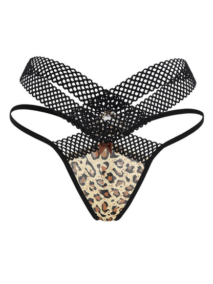 Leopard Print Sexy Lace Ultra-thin Thongs