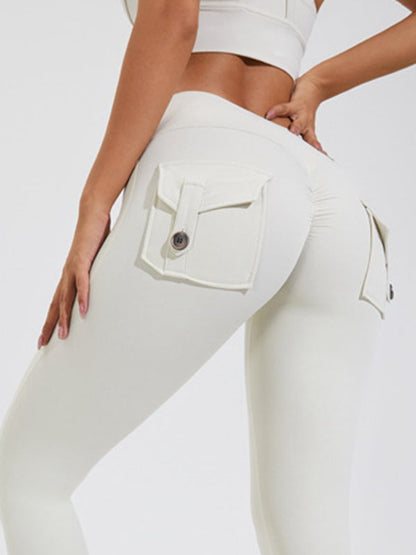 Cargo-Leggings mit Tasche und Scrunch-Po