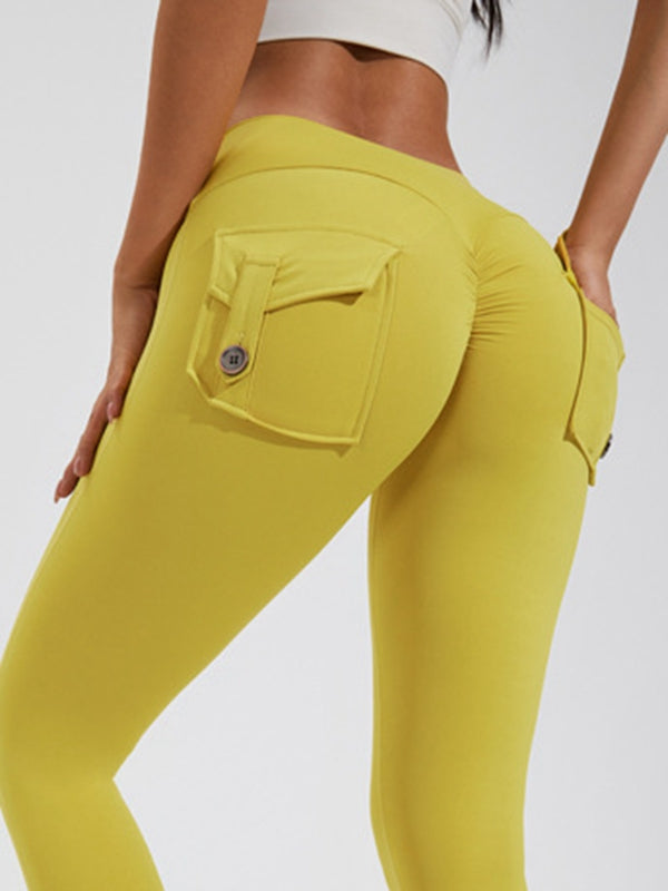 Cargo-Leggings mit Tasche und Scrunch-Po