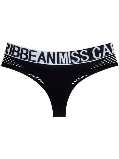 Letter Print Net Underwear