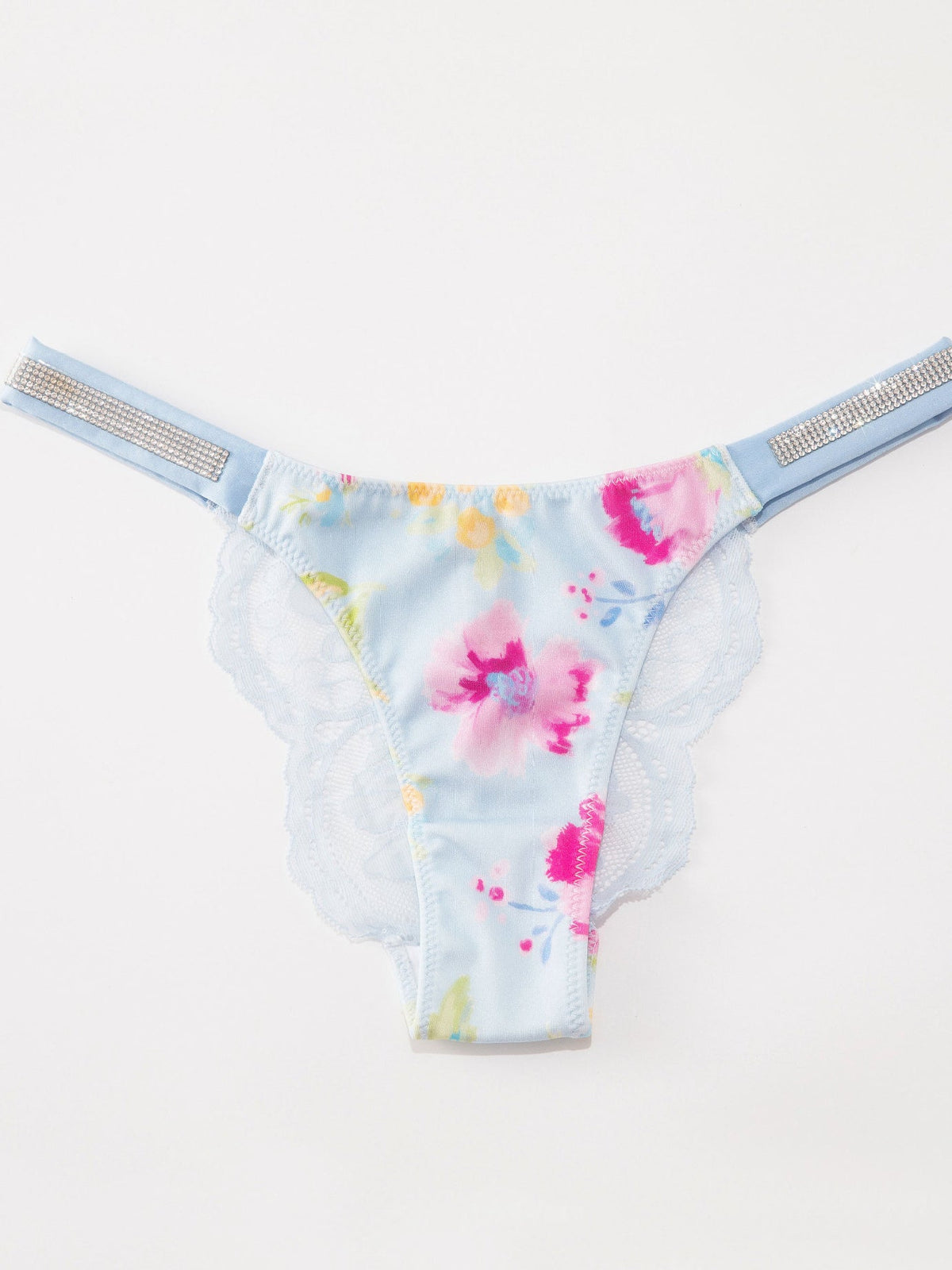 Lace Print Dazling Diamond Panties