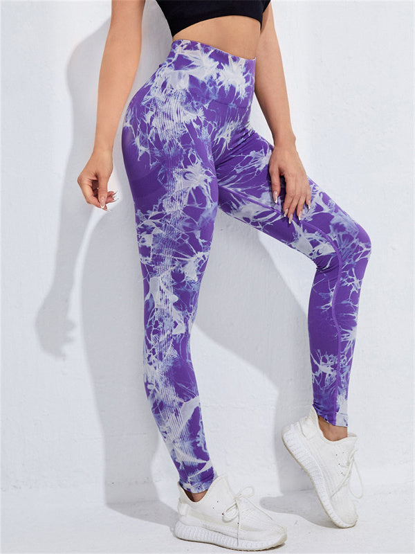 Legging Tie Dye Roxa - ZADFIT MODA FITNESS