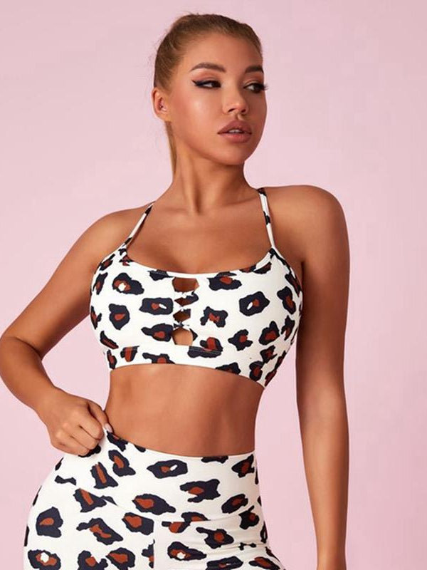 pretty in pink-Sexy Bra Leopard Print Hollow Out Sports Bras-SPORTS BRAS-ZASUWA-ZASUWA