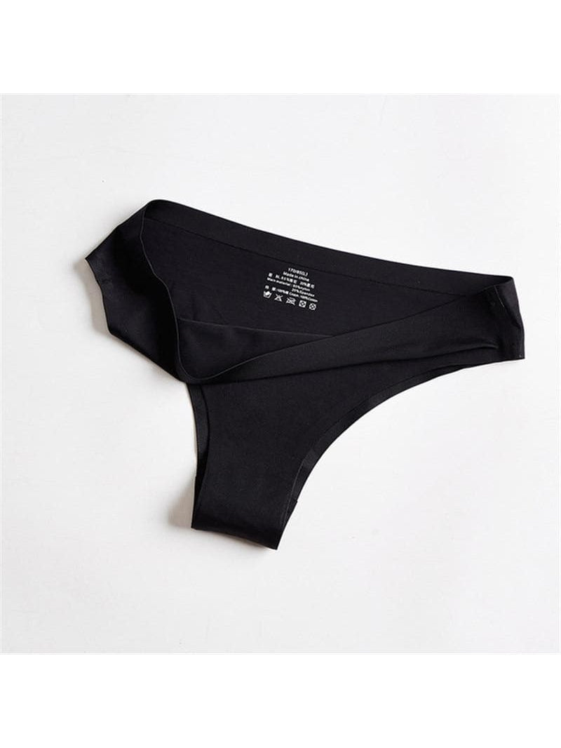 Solid Ice Silk Shorts Thong