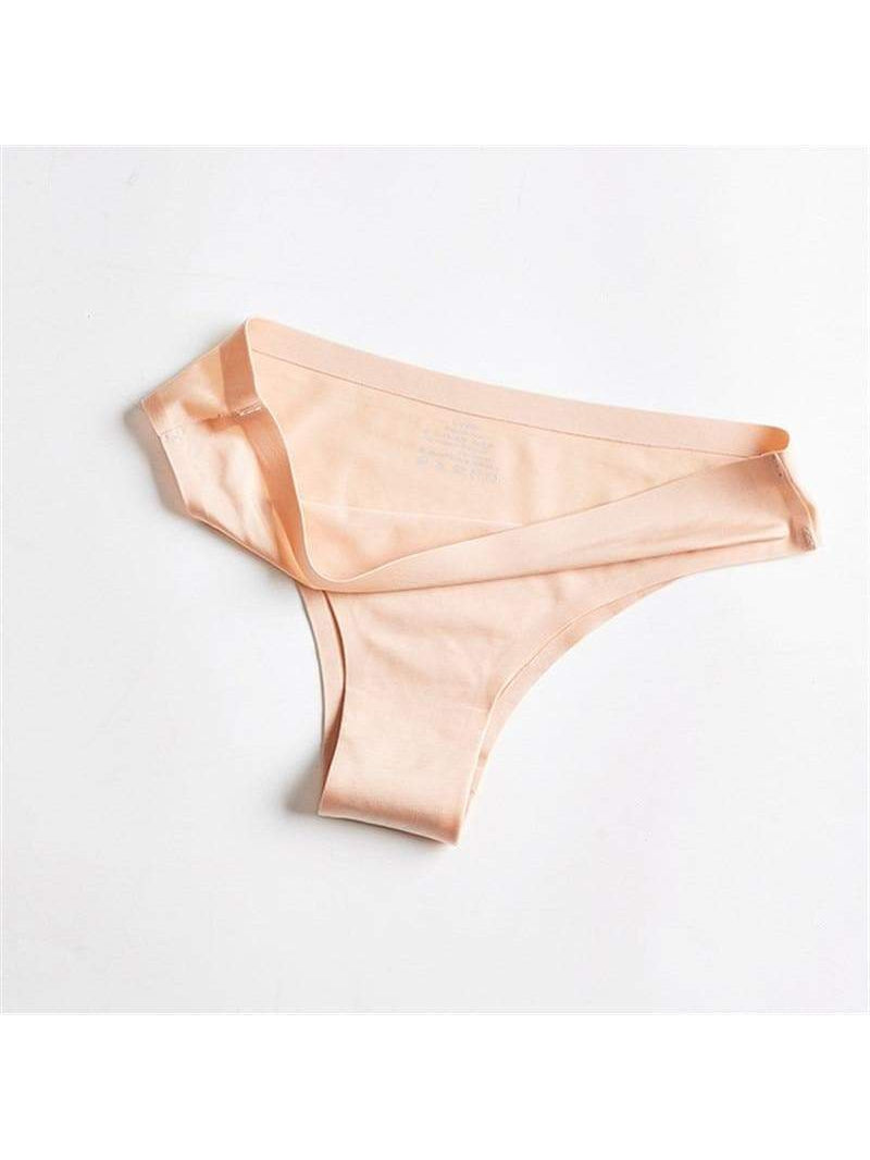 Solid Ice Silk Shorts Thong