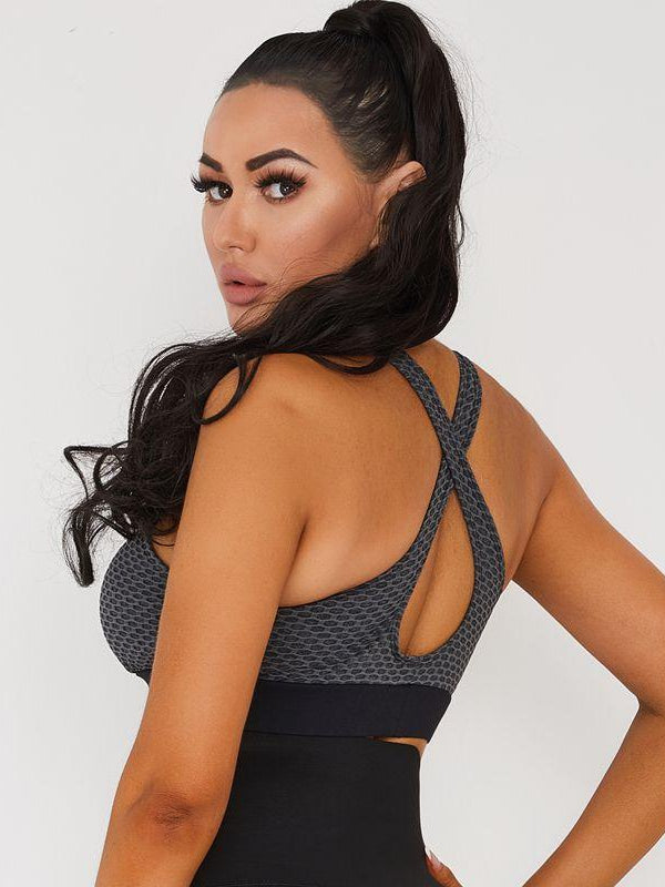 Tiktok Cross Back Sexy Bras-ZASUWA-Dim Gray-S-ZASUWA PERFECT SHAPE