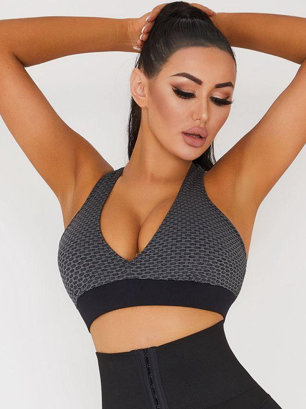 Tiktok Cross Back Sexy Bras-ZASUWA-Dim Gray-S-ZASUWA PERFECT SHAPE