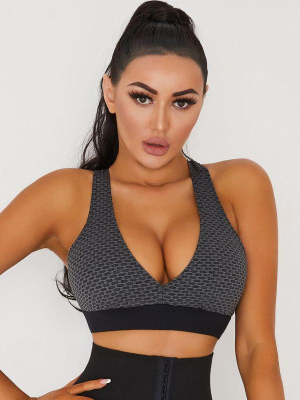 Tiktok Cross Back Sexy Bras-ZASUWA-Dim Gray-S-ZASUWA PERFECT SHAPE